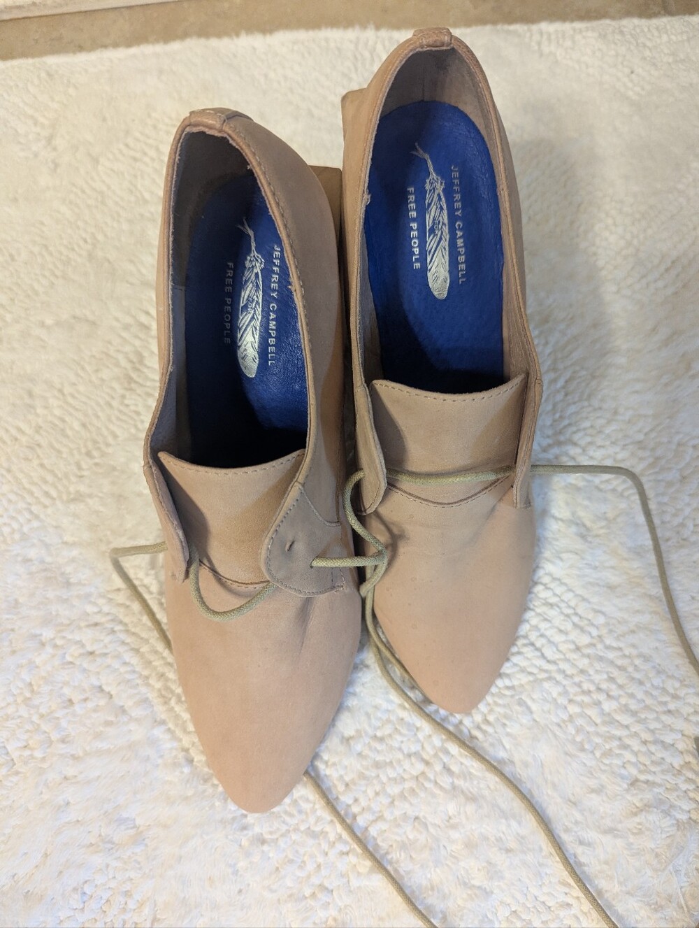 Jeffrey Campbell Women’s Neutral Beige Block Heeled Shoes